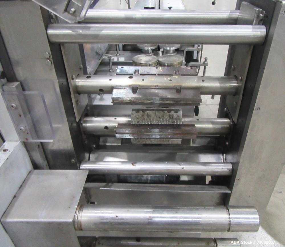 Bosch (Syntegon) Model Pack 201 Horizontal Wrapper with 2 Up Seal Jaws. 250 PPM