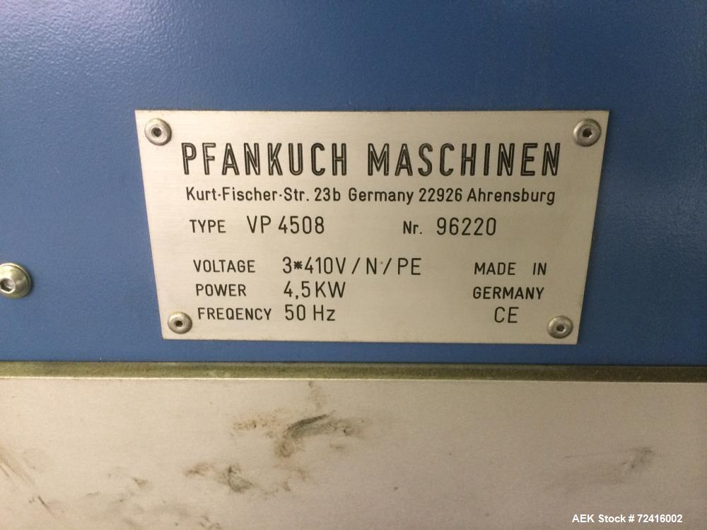 Used Pfankuch VP4508 Collating OPP Film Wrapping Line – Up to 120 Products/Min