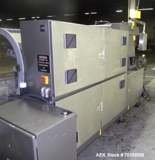 Used Rose Forgrove Integra Model RF602 Long Dwell Modified Atmosphere Horizontal Wrapper. Machine is capable of speeds up to 110 packages per minute. Has a package size range: (Width) 3/4" to 10", (H...