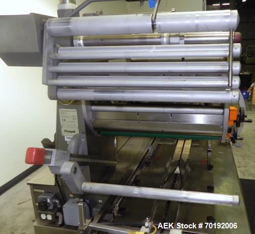Used Rose Forgrove Integra Model RF602 Long Dwell Modified Atmosphere Horizontal Wrapper. Machine is capable of speeds up to 110 packages per minute. Has a package size range: (Width) 3/4" to 10", (H...