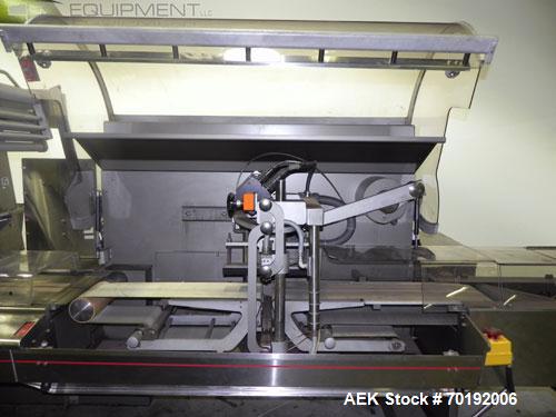 Used Rose Forgrove Integra Model RF602 Long Dwell Modified Atmosphere Horizontal Wrapper. Machine is capable of speeds up to 110 packages per minute. Has a package size range: (Width) 3/4" to 10", (H...