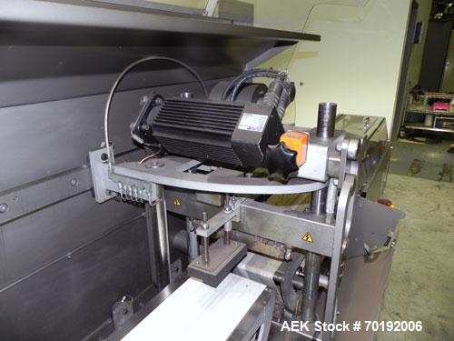 Used Rose Forgrove Integra Model RF602 Long Dwell Modified Atmosphere Horizontal Wrapper. Machine is capable of speeds up to 110 packages per minute. Has a package size range: (Width) 3/4" to 10", (H...