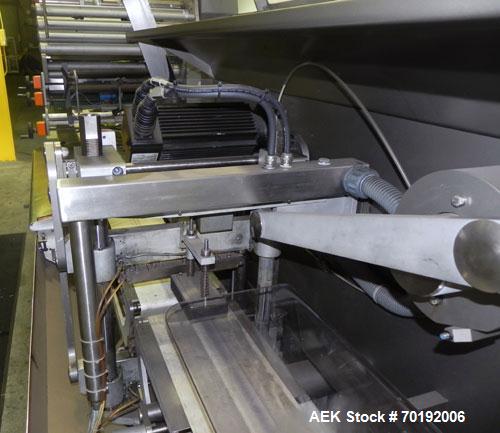 Used Rose Forgrove Integra Model RF602 Long Dwell Modified Atmosphere Horizontal Wrapper. Machine is capable of speeds up to 110 packages per minute. Has a package size range: (Width) 3/4" to 10", (H...