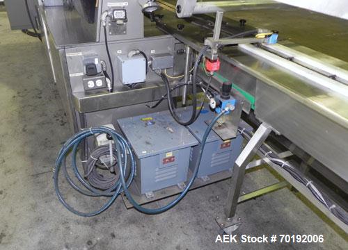 Used Rose Forgrove Integra Model RF602 Long Dwell Modified Atmosphere Horizontal Wrapper. Machine is capable of speeds up to 110 packages per minute. Has a package size range: (Width) 3/4" to 10", (H...