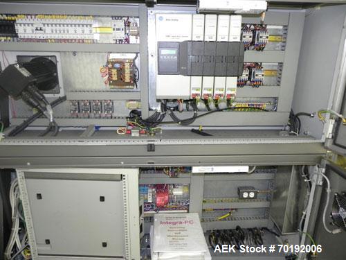 Used Rose Forgrove Integra Model RF602 Long Dwell Modified Atmosphere Horizontal Wrapper. Machine is capable of speeds up to 110 packages per minute. Has a package size range: (Width) 3/4" to 10", (H...