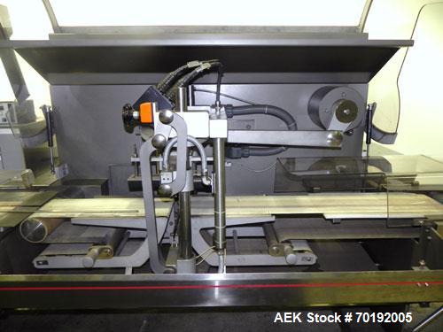 Used Rose Forgrove Integra Model RF602 Long Dwell Modified Atmosphere Horizontal Wrapper. Machine is capable of speeds up to 110 packages per minute. Has a package size range: (Width) 3/4" to 10", (H...