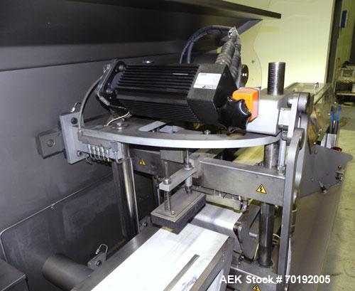 Used Rose Forgrove Integra Model RF602 Long Dwell Modified Atmosphere Horizontal Wrapper. Machine is capable of speeds up to 110 packages per minute. Has a package size range: (Width) 3/4" to 10", (H...