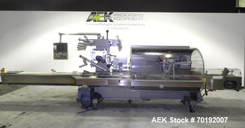 Used Rose Forgrove Integra Model RF602 Long Dwell Modified Atmosphere Horizontal Wrapper. Machine is capable of speeds up to 110 packages per minute. Has a package size range: (Width) 3/4" to 10", (H...