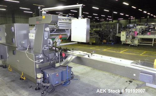 Used Rose Forgrove Integra Model RF602 Long Dwell Modified Atmosphere Horizontal Wrapper. Machine is capable of speeds up to 110 packages per minute. Has a package size range: (Width) 3/4" to 10", (H...