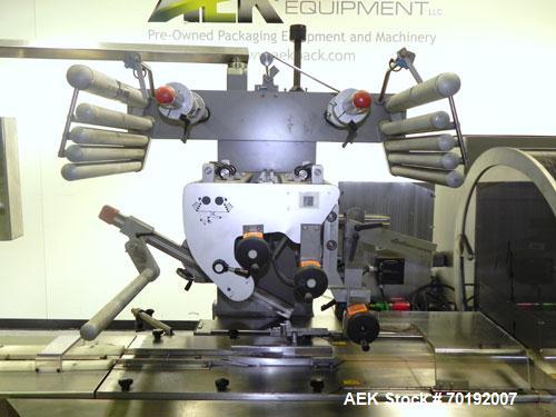Used Rose Forgrove Integra Model RF602 Long Dwell Modified Atmosphere Horizontal Wrapper. Machine is capable of speeds up to 110 packages per minute. Has a package size range: (Width) 3/4" to 10", (H...