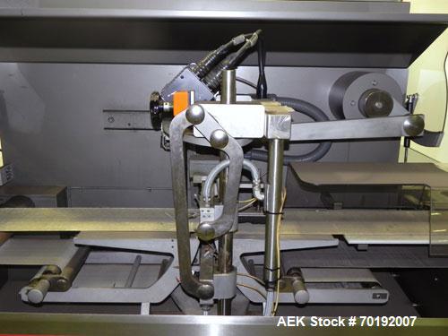 Used Rose Forgrove Integra Model RF602 Long Dwell Modified Atmosphere Horizontal Wrapper. Machine is capable of speeds up to 110 packages per minute. Has a package size range: (Width) 3/4" to 10", (H...