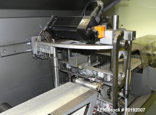 Used Rose Forgrove Integra Model RF602 Long Dwell Modified Atmosphere Horizontal Wrapper. Machine is capable of speeds up to 110 packages per minute. Has a package size range: (Width) 3/4" to 10", (H...