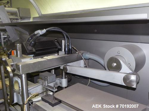 Used Rose Forgrove Integra Model RF602 Long Dwell Modified Atmosphere Horizontal Wrapper. Machine is capable of speeds up to 110 packages per minute. Has a package size range: (Width) 3/4" to 10", (H...