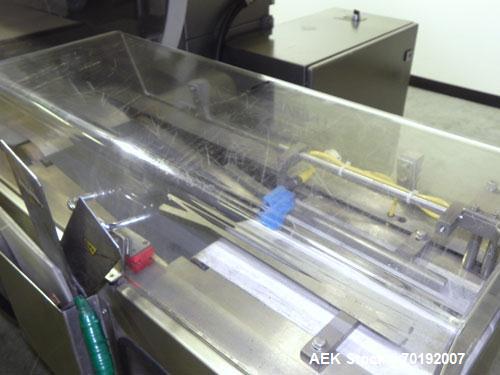 Used Rose Forgrove Integra Model RF602 Long Dwell Modified Atmosphere Horizontal Wrapper. Machine is capable of speeds up to 110 packages per minute. Has a package size range: (Width) 3/4" to 10", (H...