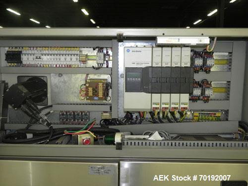 Used Rose Forgrove Integra Model RF602 Long Dwell Modified Atmosphere Horizontal Wrapper. Machine is capable of speeds up to 110 packages per minute. Has a package size range: (Width) 3/4" to 10", (H...
