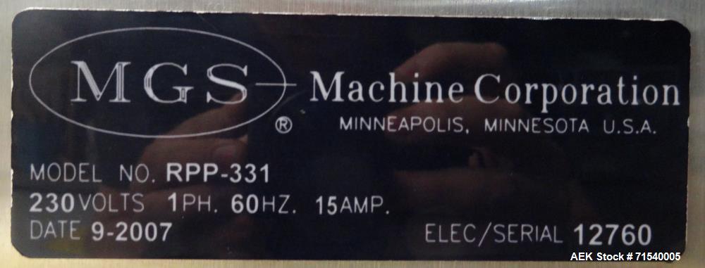 Used SIG Model HBL Horizontal Flow Wrapper for Long Dwell Hermetic Packaging.