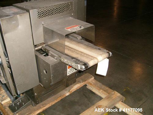 Used Allpac "Super Sanwrap" Wrapper. Model SSW is a fully automatic horizontal wrapper capable of speeds up to 120 PPM.  Has a 15' long stainless steel infeed. Ideal for sandwiches. Has belt discharg...