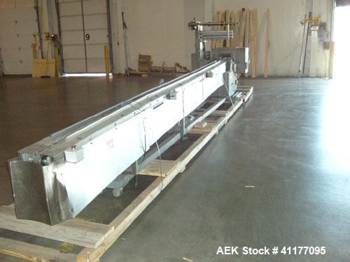 Used Allpac "Super Sanwrap" Wrapper. Model SSW is a fully automatic horizontal wrapper capable of speeds up to 120 PPM.  Has a 15' long stainless steel infeed. Ideal for sandwiches. Has belt discharg...