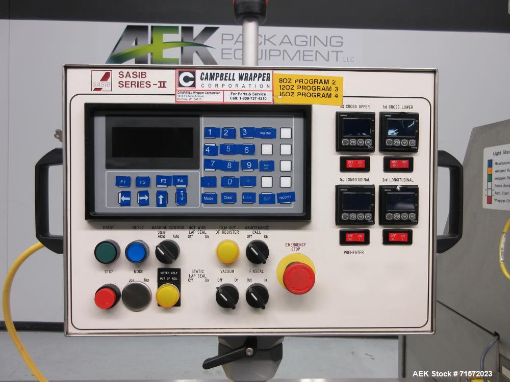 Used Campbell Packaging / FMC WS20-II L.H. Series II Horizontal Flow Wrapper.