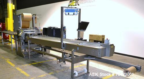 Used- System Packaging Random Length Cold Seal Packaging Machine, Model 9000-18, capable of 35 units per minute at a 6 lengt...