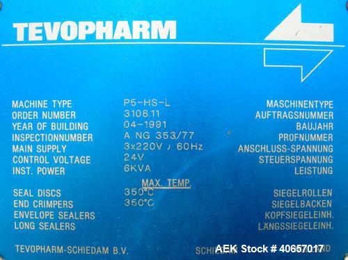 Used TevoPharm Flow Wrapper, model P5-HS-L