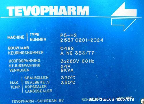 Used TevoPharm Flow Wrapper, model P5-HS