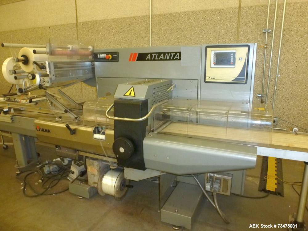 Used Ulma Atlanta Horizontal Flow Wrapper – 400 PPM, Eye Mark Reg, Food Grade