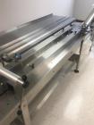 Used Bosch Horizontal Flow Wrapper, Model Pack 201. Machine is rated for speeds up to 450 packages per minute (depending on package size and changeparts). Has a size range of: 40 mm (1.5