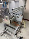 Used Bosch Horizontal Flow Wrapper, Model Pack 201. Machine is rated for speeds up to 450 packages per minute (depending on package size and changeparts). Has a size range of: 40 mm (1.5