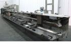 Used Delta Model Eagle Horizontal Flow Wrapper with inline feeder. Last running confectionary product from 300 to 585 pieces per minute. Has servo axis, inline product feeder that spaces each product...