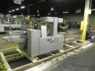 Used Bosch Doboy Linium 311 horizontal wrapper. 1 up crimper capable of speeds up to 150 packages per minute (can run up to 350 packages per minute on a 2 up configuration). Has a 120mm Crimper diame...