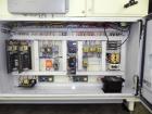 Used Doboy Model Mustang IV Horizontal Wrapper. Machine is capable of speeds up to 90 cpm. 1 up unit withh film registration andArgus bar code scanner. Package size range: length up to 15