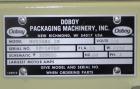 Used Doboy Model Mustang IV Horizontal Wrapper. Machine is capable of speeds up to 90 cpm. 1 up unit withh film registration andArgus bar code scanner. Package size range: length up to 15