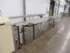 Used FMC Model WSD-20 Automatic Stainless Steel Servo Flo Horizontal Wrapper. Capable of speeds to 150 packages per minute  depending on materials and application. Package size: up to 18