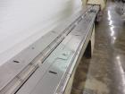 Used FMC Model WSD-20 Automatic stainless steel Servo Flo horizontal wrapper capable of speeds to 150 packages per minute  depending on materials and application. Package size: up to 18