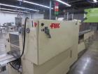 Used FMC Model WSD-20 Automatic stainless steel Servo Flo horizontal wrapper capable of speeds to 150 packages per minute  depending on materials and application. Package size: up to 18