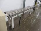 Used FMC Model WSD-20 Automatic stainless steel Servo Flo horizontal wrapper capable of speeds to 150 packages per minute  depending on materials and application. Package size: up to 18