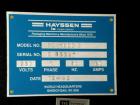 Used Hayssen Gas Fush Horizontal Wrapper, Model RT-1000 R. Capable of speeds up to 160 packages per minute. Inverted seal with Accutrac film feed system. Package size range: length 4.25