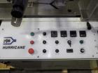 Used PFM Model Hurricane Horizontal Wrapper capable of speeds up to 100 packages per minute (150 with two up head). Has a package size range: length 15mm to 350mm, width 5mm to 320mm, height up to 10...