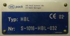 Used- SIG Model HBL Horizontal Flow Wrapper for Long Dwell Hermetic Packaging.