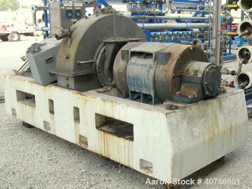 Used- C.E. Bauer Double Disc Refiner, Model 400-SF-5