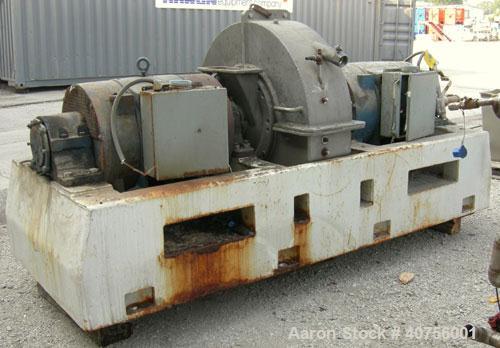 Used C.E. Bauer Double Disc Refiner, Model 400-SF-5