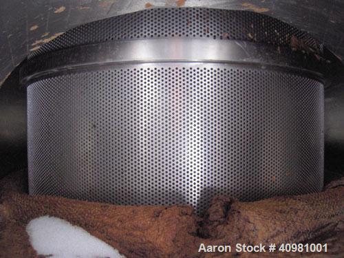 Used Kadant Black Clawson Selectifier Screen, model 24PHL screen, 316 stainless steel. Approximately 24'' diameter screen, driven by a 150 hp, 3/60/575 volt, 1182 rpm motor. (2) 12'' openings, (2) 4'...
