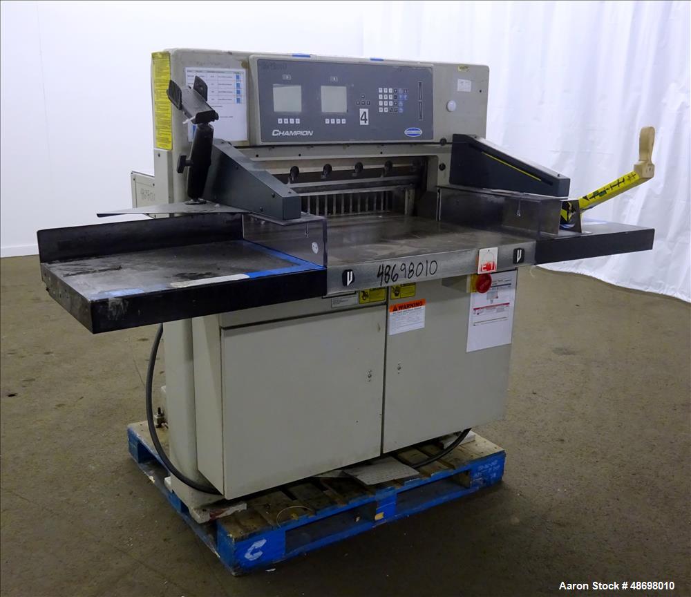 Used Challenge Machinery Paper Cutter, Model 305 XG.
