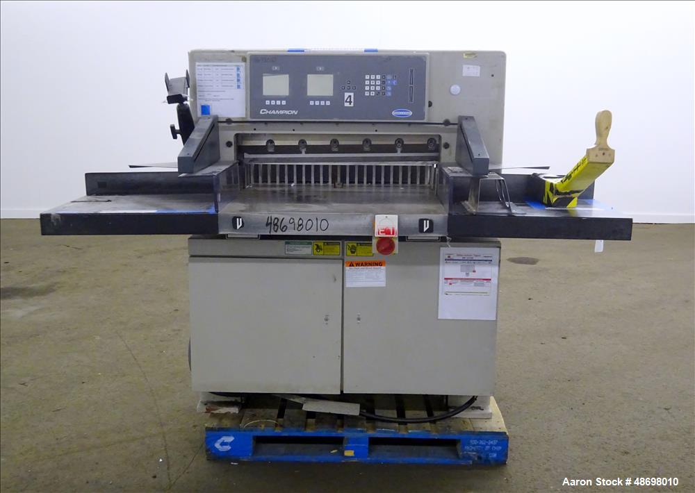 Used Challenge Machinery Paper Cutter, Model 305 XG.