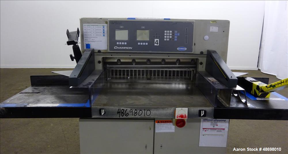 Used- Challenge Machinery Paper Cutter, Model 305 XG.