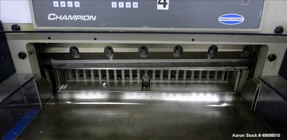 Used- Challenge Machinery Paper Cutter, Model 305 XG.