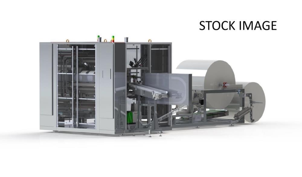 Used Temcon TRW 200 Automatic Rewinder & Perforator – Industrial Roll Converting Machine