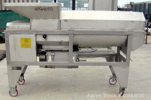 Used- Wine Supply Inc Pulper/Finisher, model ASTI 100, 304 stainless steel. Approximately 12 1/2'' diameter x 46'' long hori...