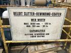 Used Beloit Slitter Rewinder.